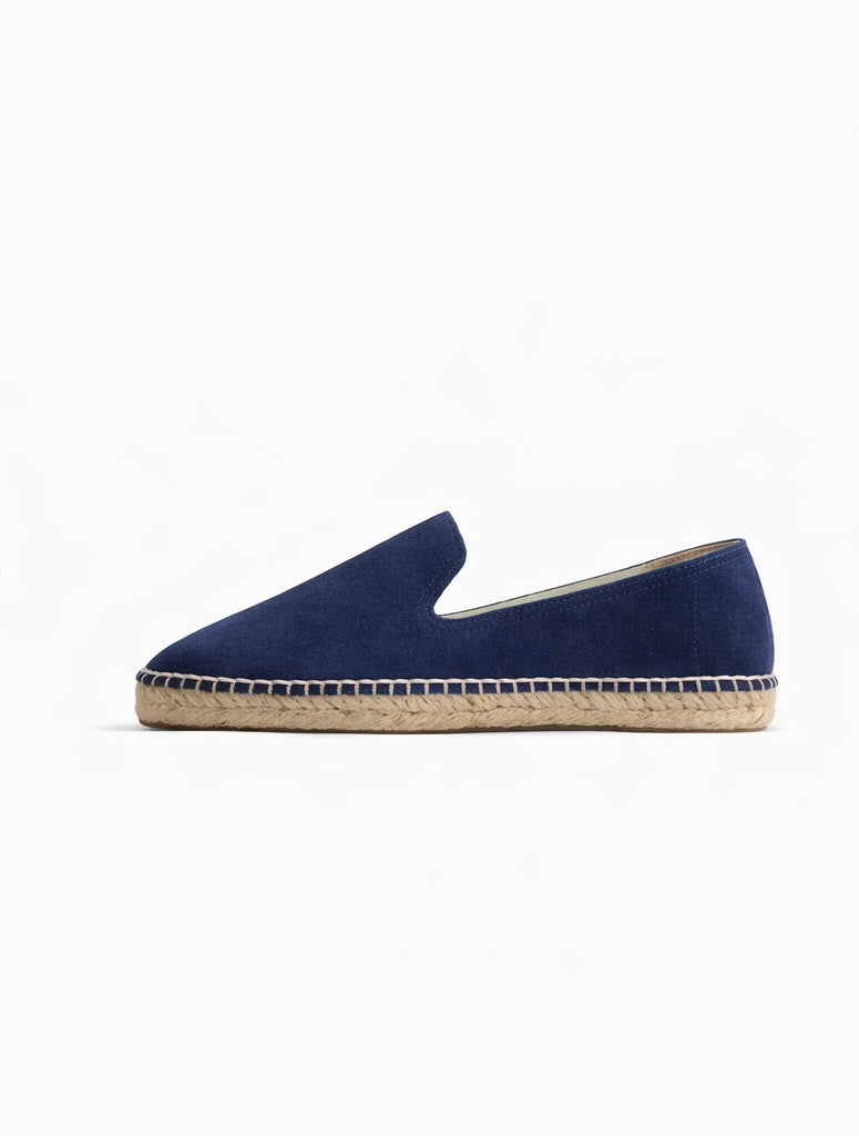 Blu Navy - Espadrillas Uomo in pelle scamosciata