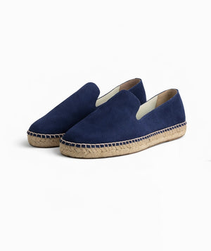 Blu Navy - Espadrillas Uomo in pelle scamosciata